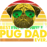 Vintage Best Pug Dad Ever Dog Daddy Father