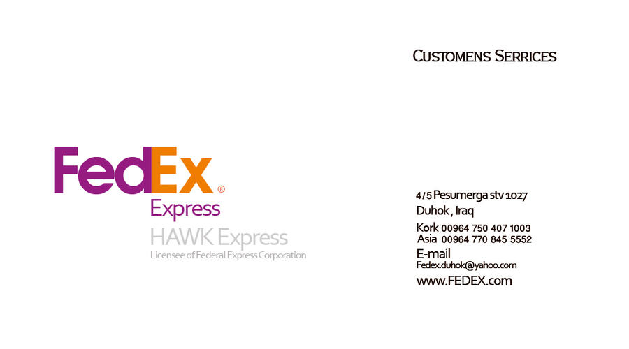 FedEx Card Back by DStudioART on DeviantArt