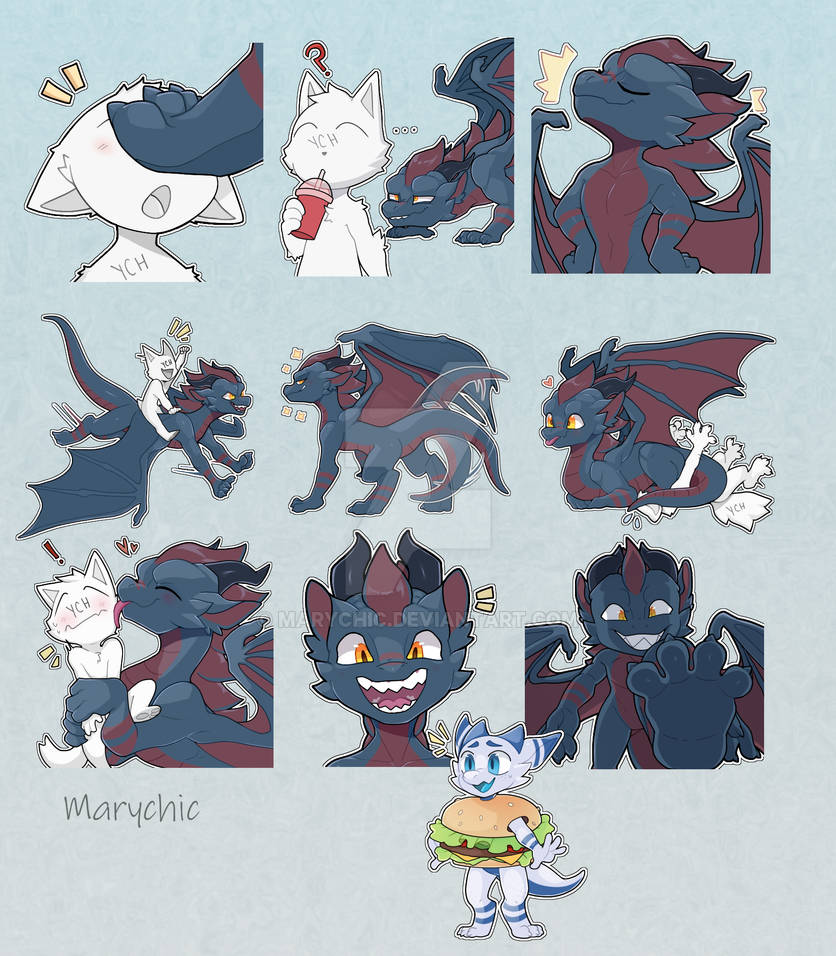 Sticky Sticker Deviantart Stickers ::Commis:: by Marychic on DeviantArt
