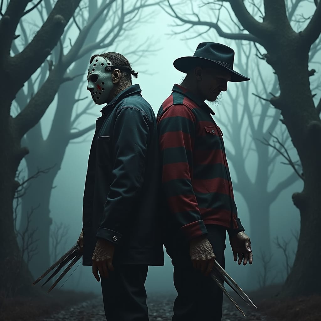 JASON VOORHEES AND FREDDY KRUEGER by Ihannania on DeviantArt