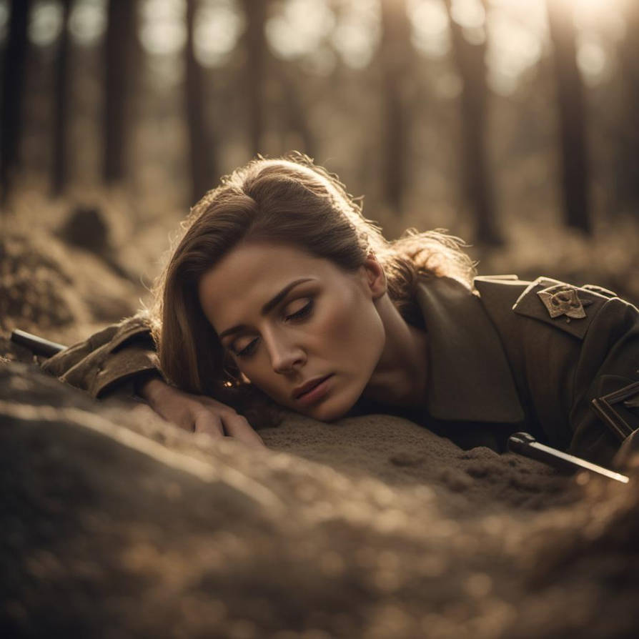 Female soldiers dying by Jablonski1027 on DeviantArt