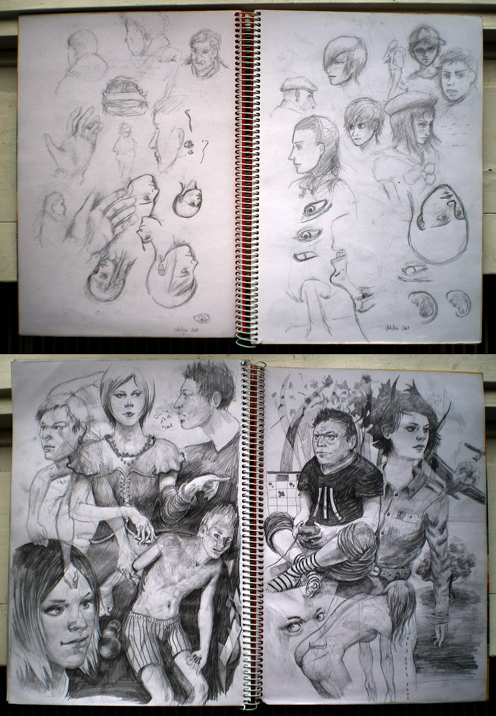 me sketchbook, it is full