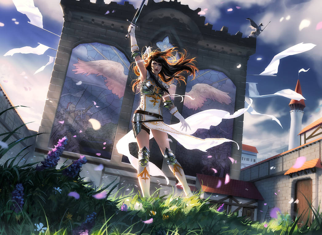 MtG: Angelic Destiny by algenpfleger