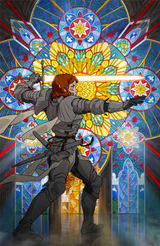 Stained-Glass Knight