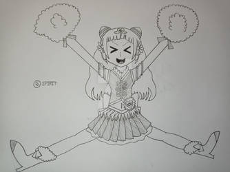 Inktober 2021 - 6 - Cheering Spirit by SpongeOtakuPH