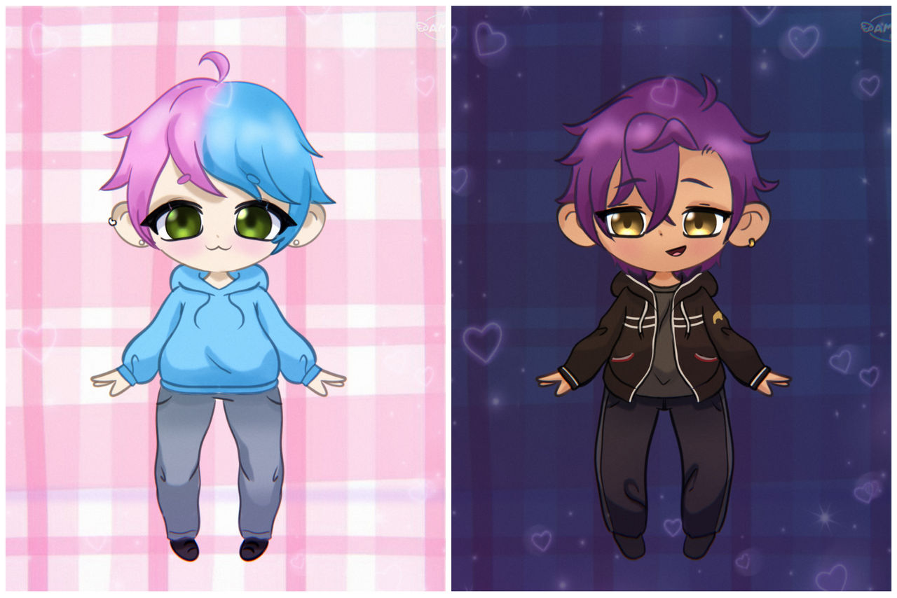 Two Chibi Talking chibis duo by amaki88 on DeviantArt