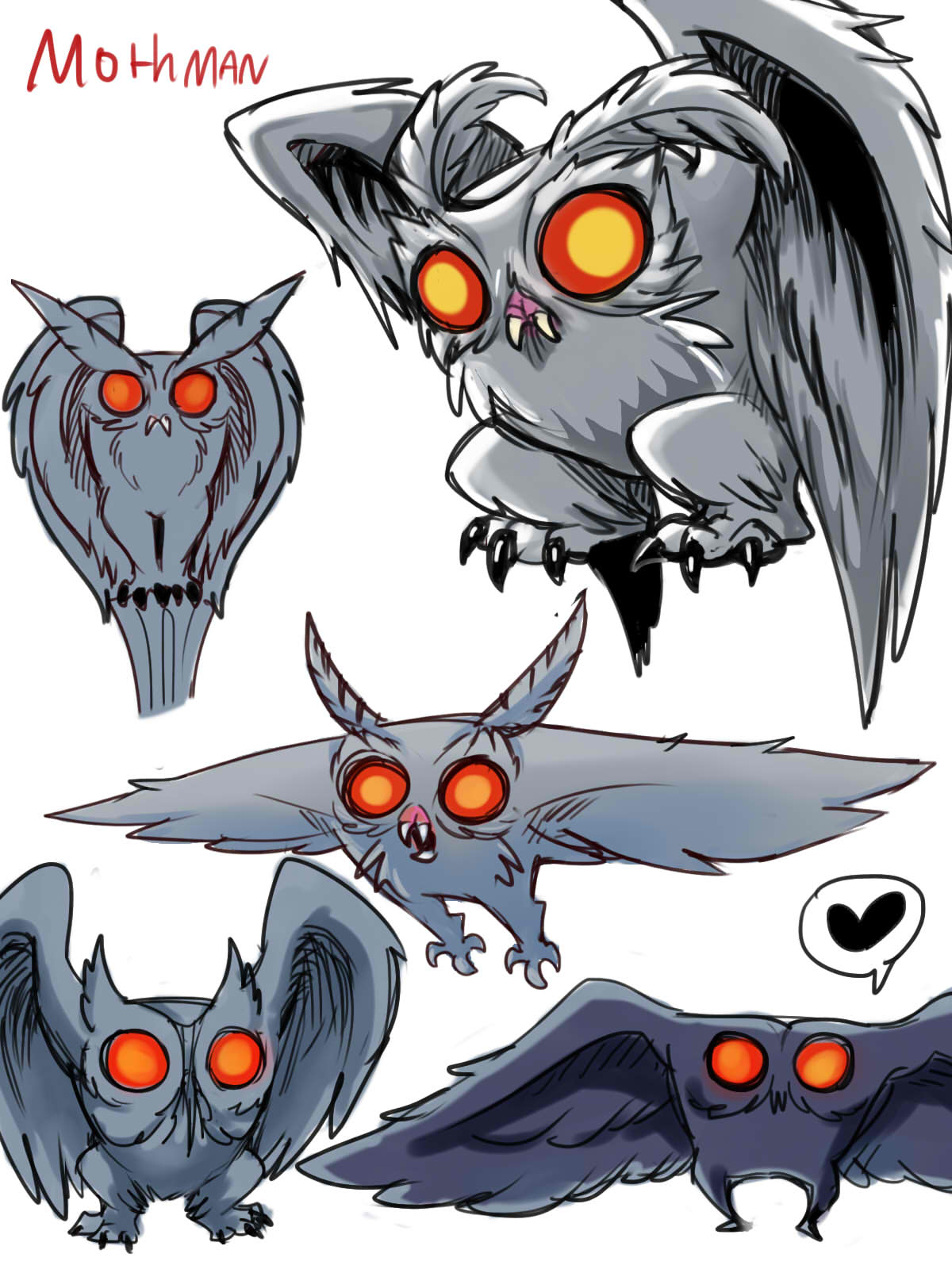 Mothman by Noupie on DeviantArt