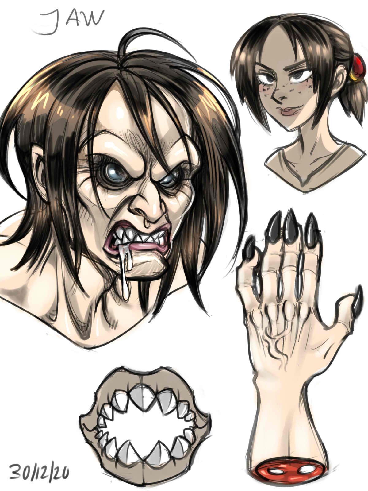 Jaw Sketch by Noupie on DeviantArt