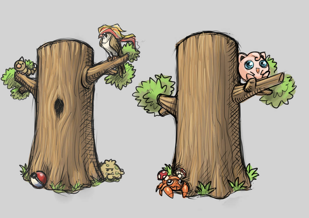 Pokemon Trees 1 by Noupie on DeviantArt