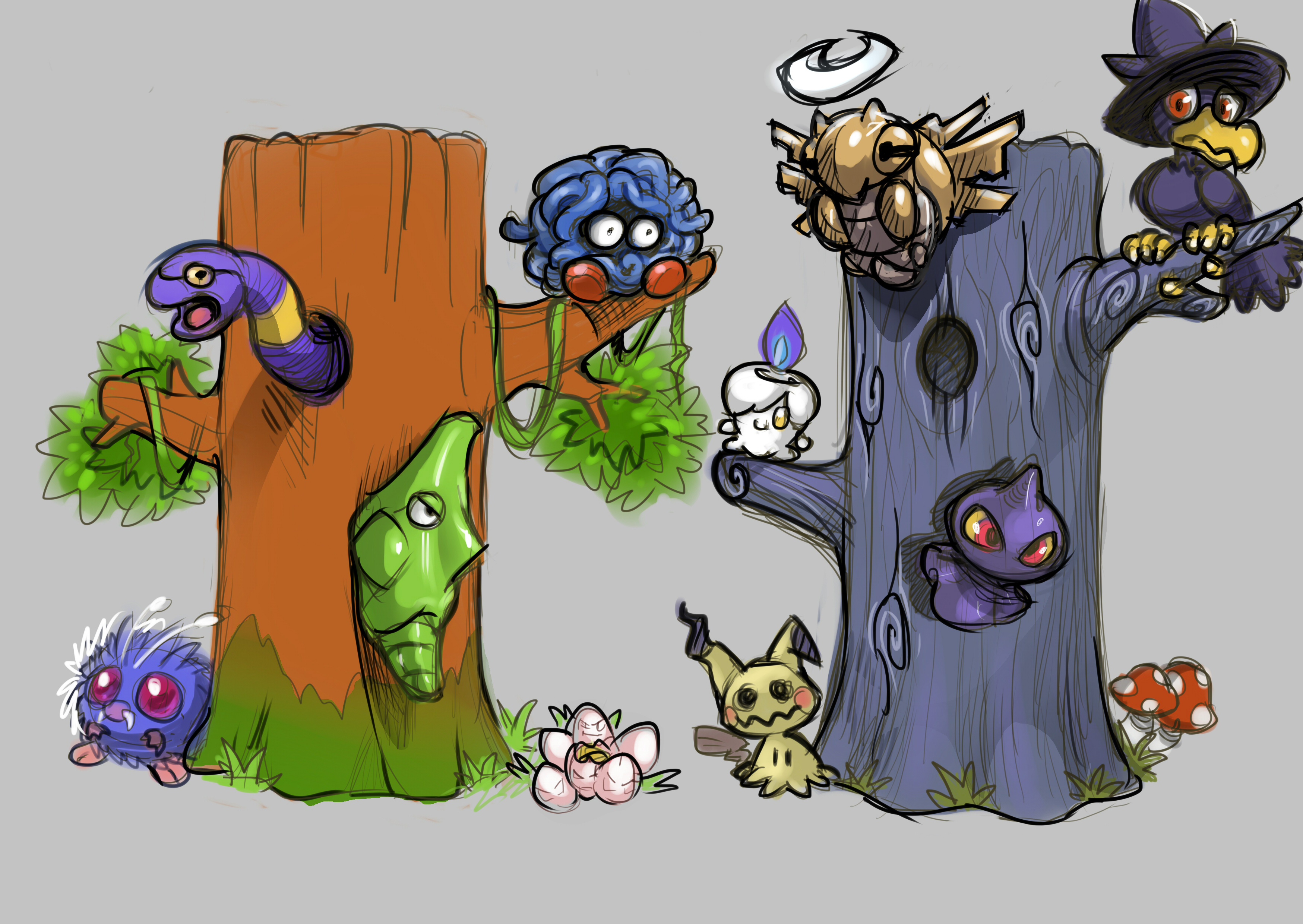 Puppetmon Tree Pokemon Trees 3 by Noupie on DeviantArt