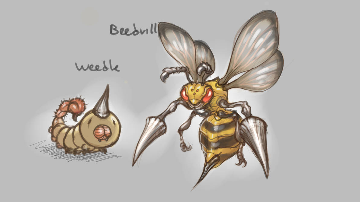 Beedrill Inflation Realistic Beedrill and Weedle by Noupie on DeviantArt