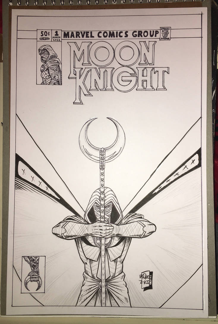 Moon Knight Inks Disney+ Moon Knight/Marvel Comics Group inks wip by StevJVaz72 on ...
