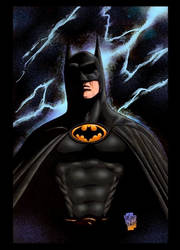 Batman 1989 drawing COLORED!
