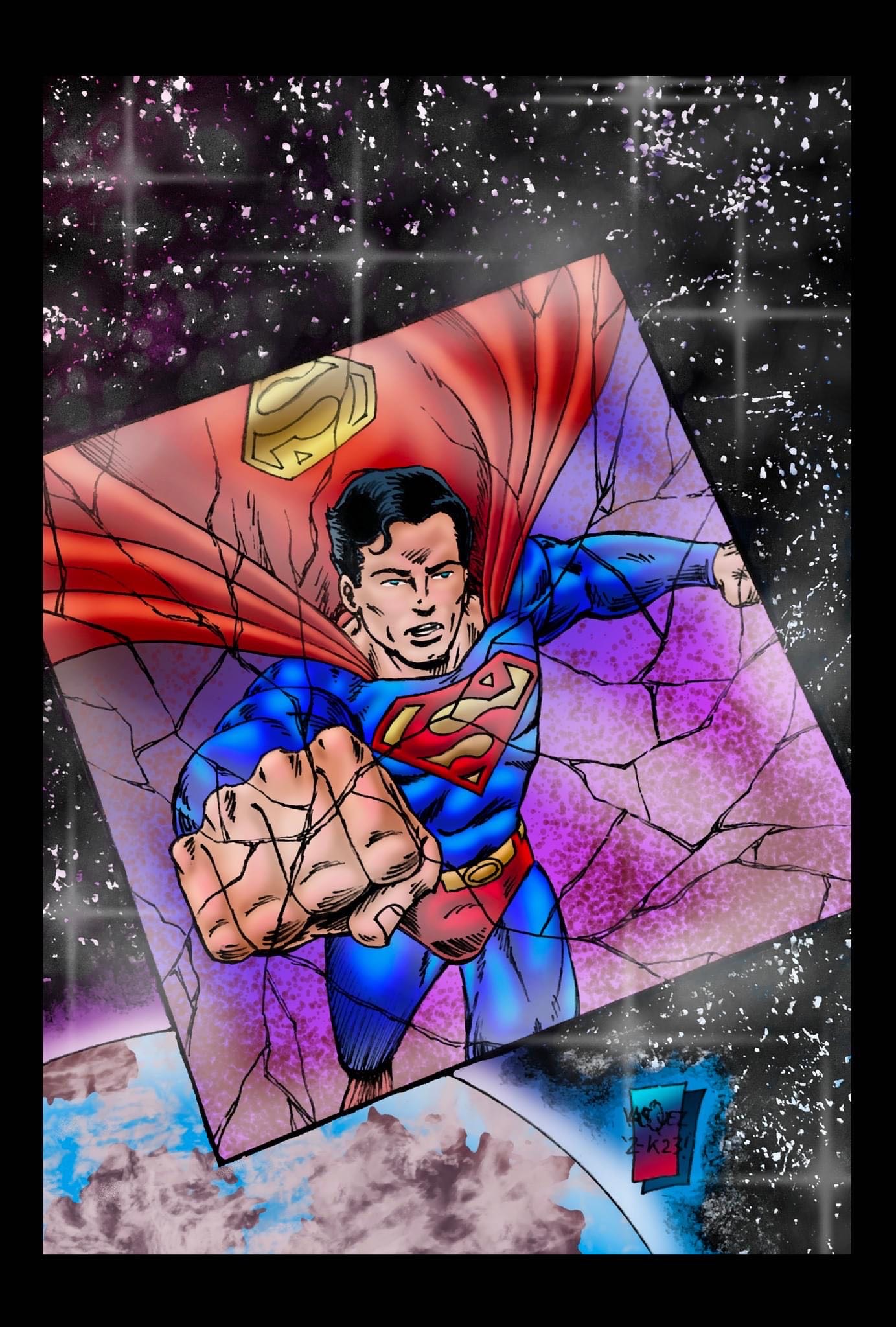 Superman Phantom Zone colored by StevJVaz72 on DeviantArt