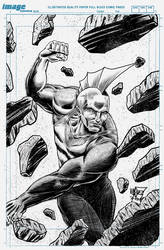 Savage Dragon digital illustration 