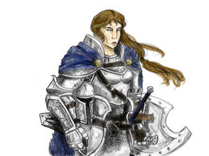 Human Paladin_sketch color