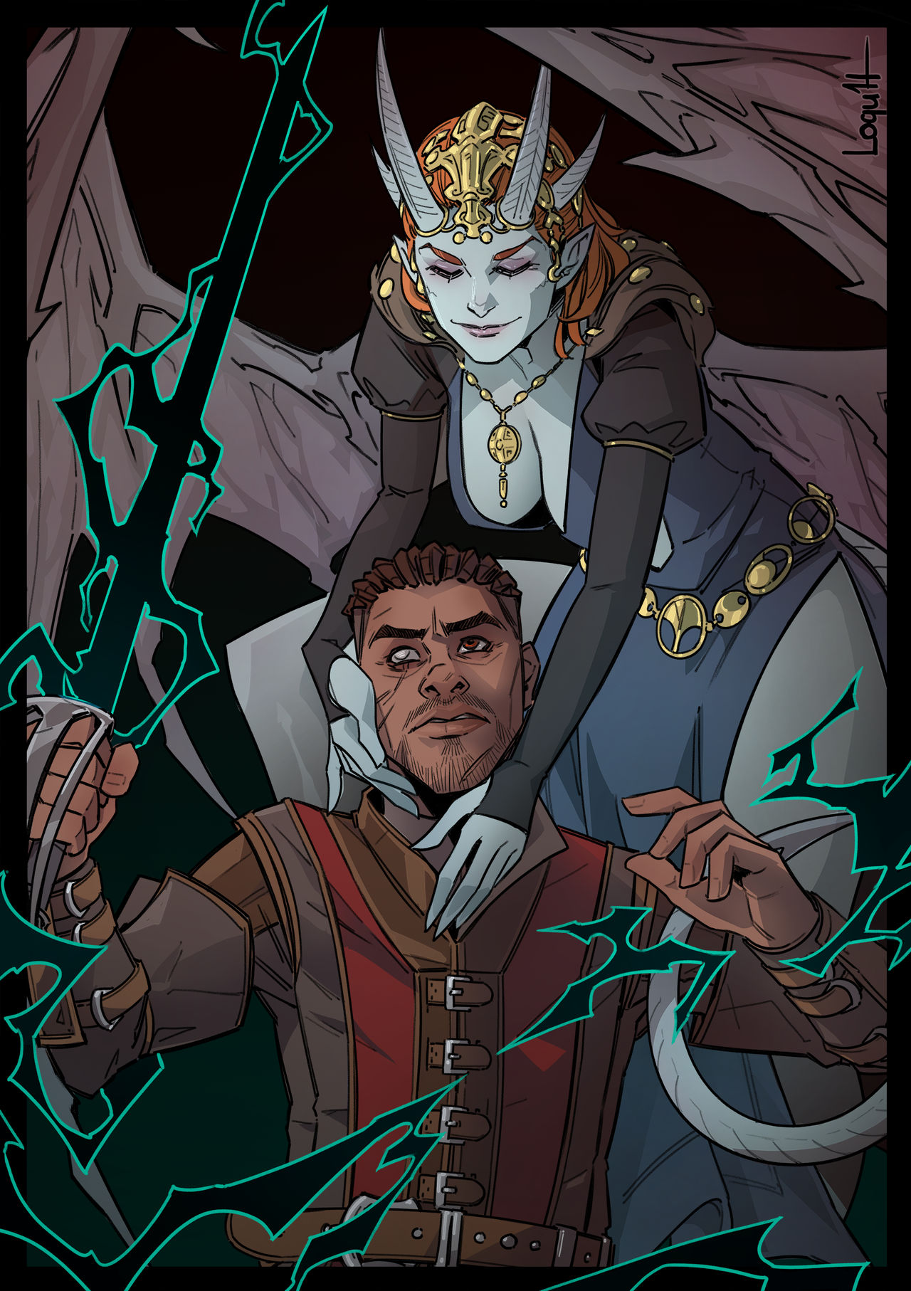 Wyll and Mizora / Baldur's Gate 3 fanart by IwanMankowski on DeviantArt