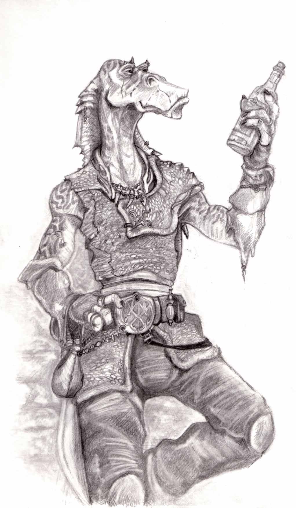 Gungan Smuggler - Pencils by StuCunningham on DeviantArt