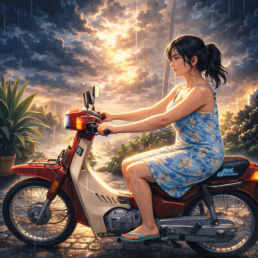 Deviantart Riding Motorcycle Young Woman_ride a red motorcycle by fachcruel on DeviantArt