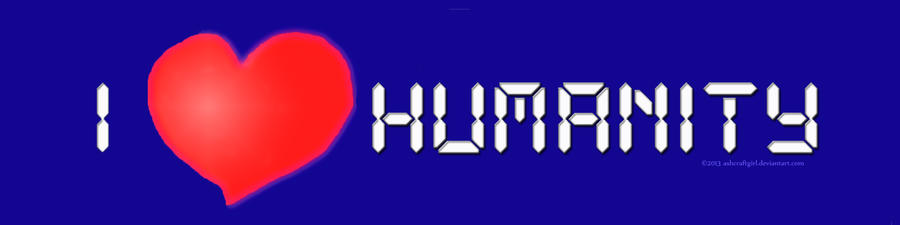 I Love Humanity Atheist Bumpersticker #10