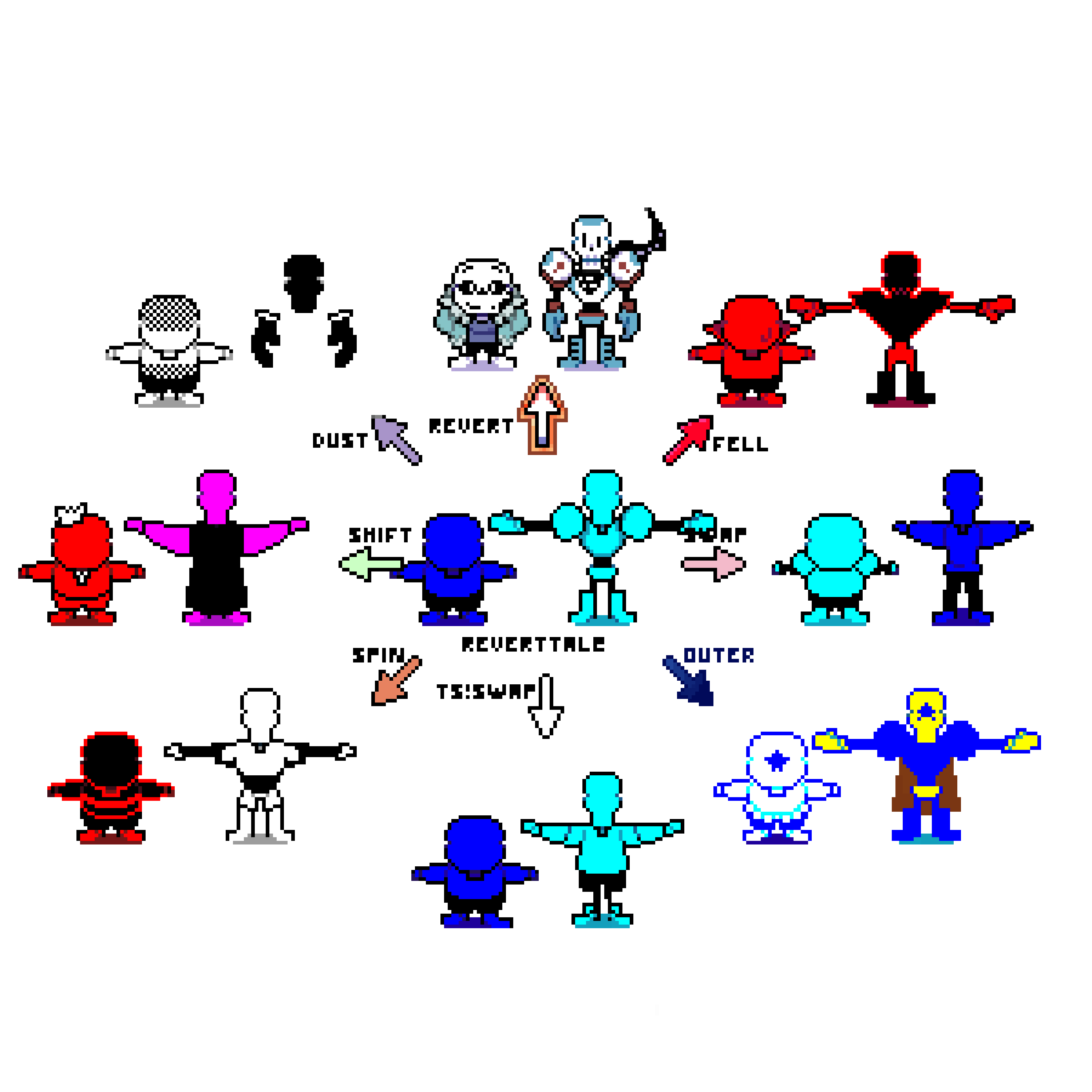 Undertale Save Point Rotation Reverttale chart by Lobream on DeviantArt