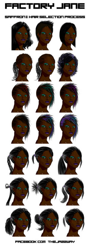 Factory Jane: Saffron--Hair Selection Process