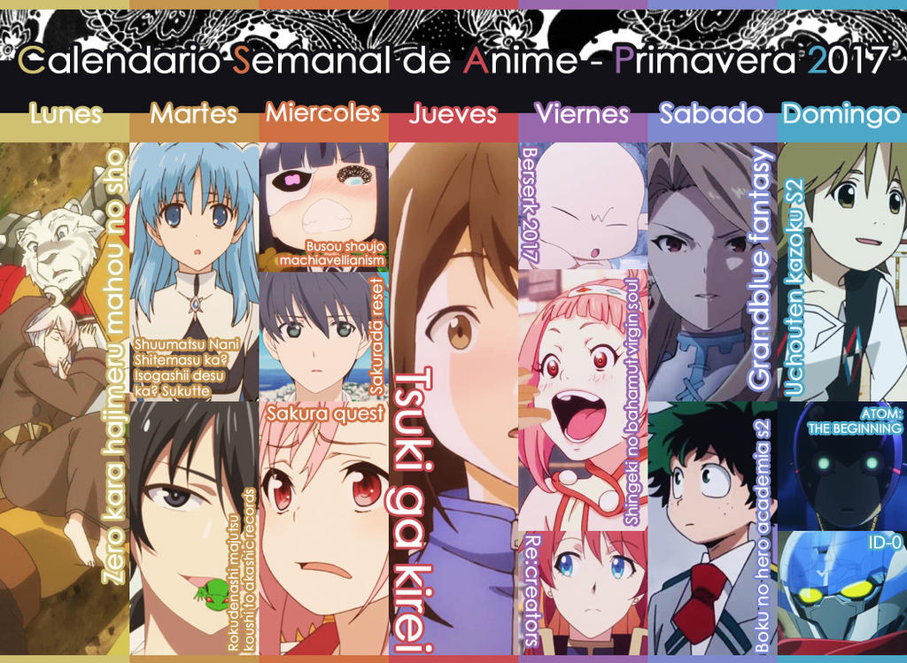 Calendario Semana del Anime - Primavera 2017 by Genso-x on DeviantArt