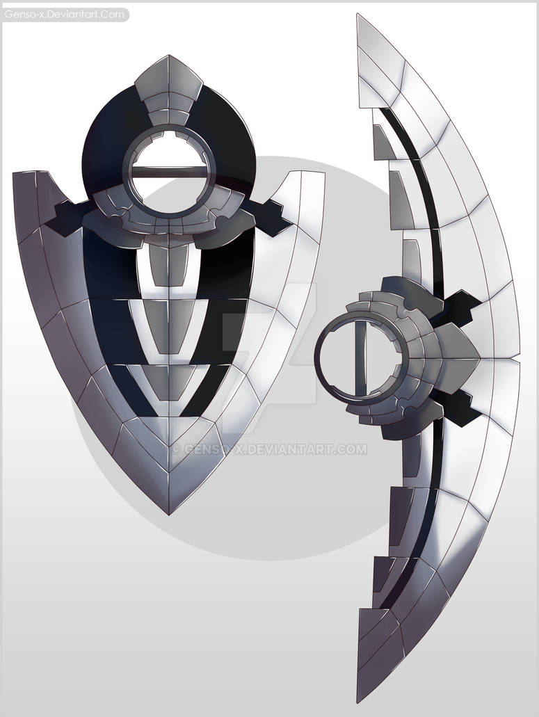 Crescent Moon Blade/Shield - Weapon Commission by Genso-x on DeviantArt