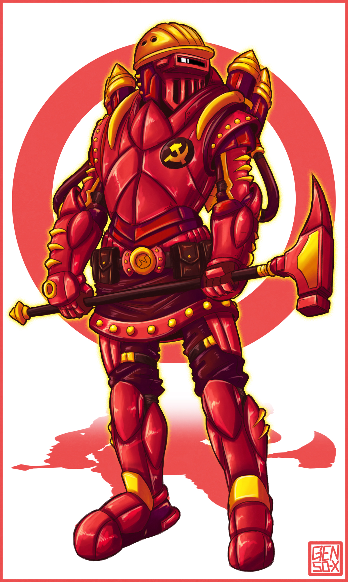 Red Armor - Commission by Genso-x on DeviantArt