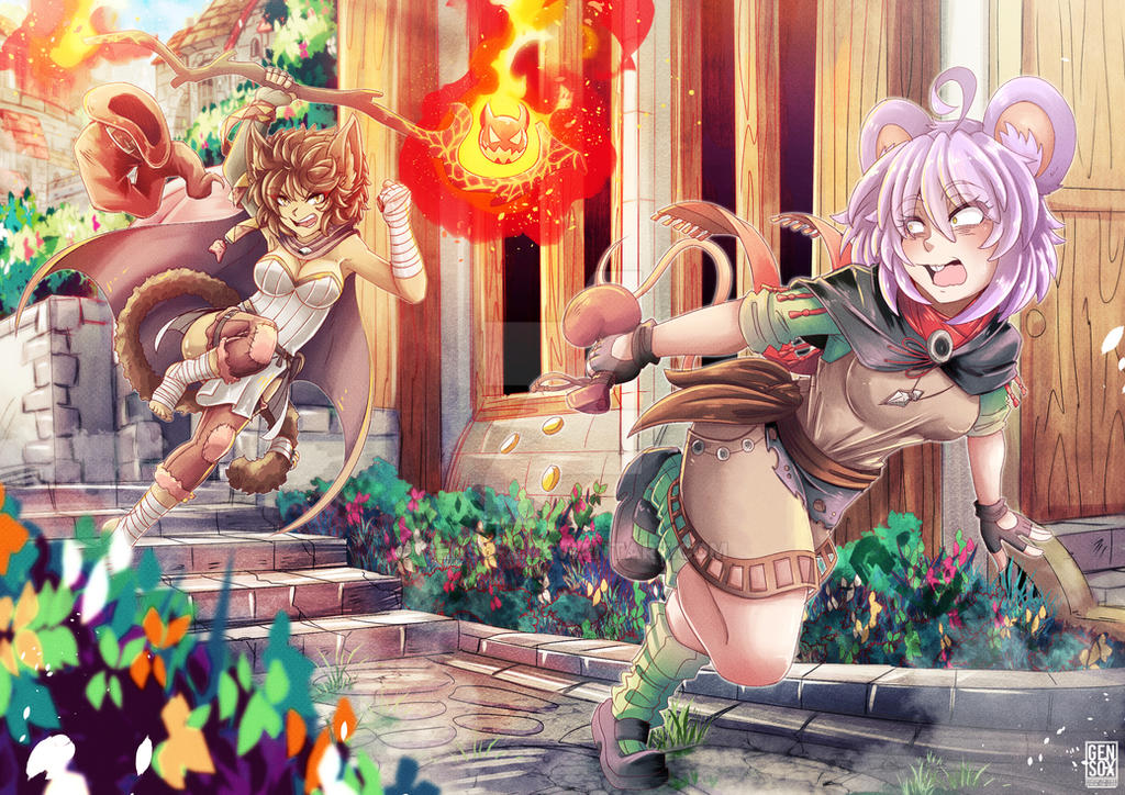 Akemi and Morada - Commission