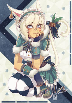 Christmas Y'shtola - Patreon Commission