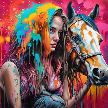 Girl With Horse