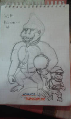 Realistic donkey kong and diddy kong
