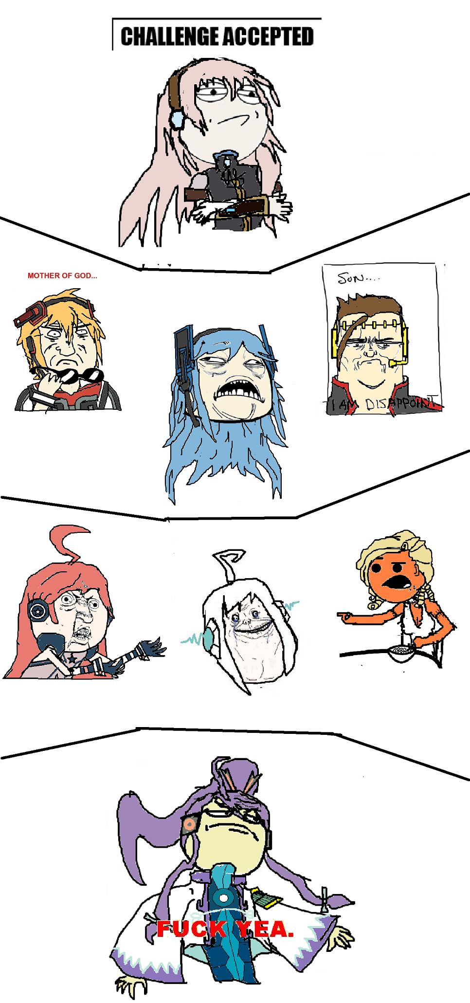 Vocaloid in Meme Faces: Part 4