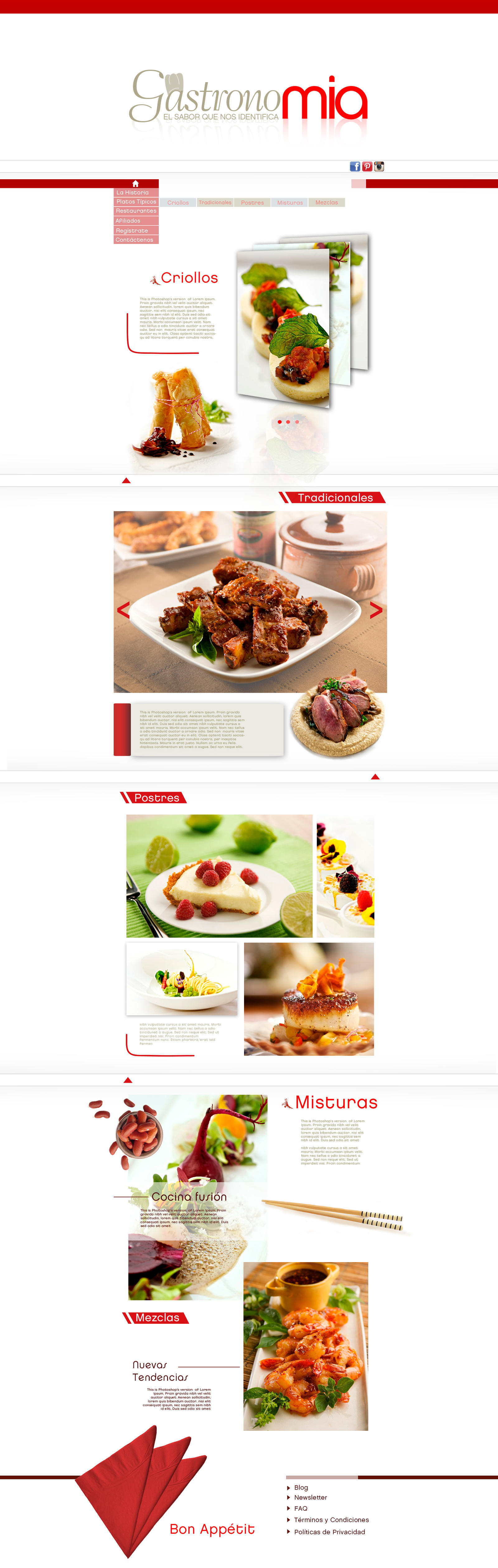 Gourmet Cuisine Web Proyect