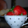 a cup of strawberry