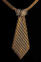 Chainmail Tie closeup