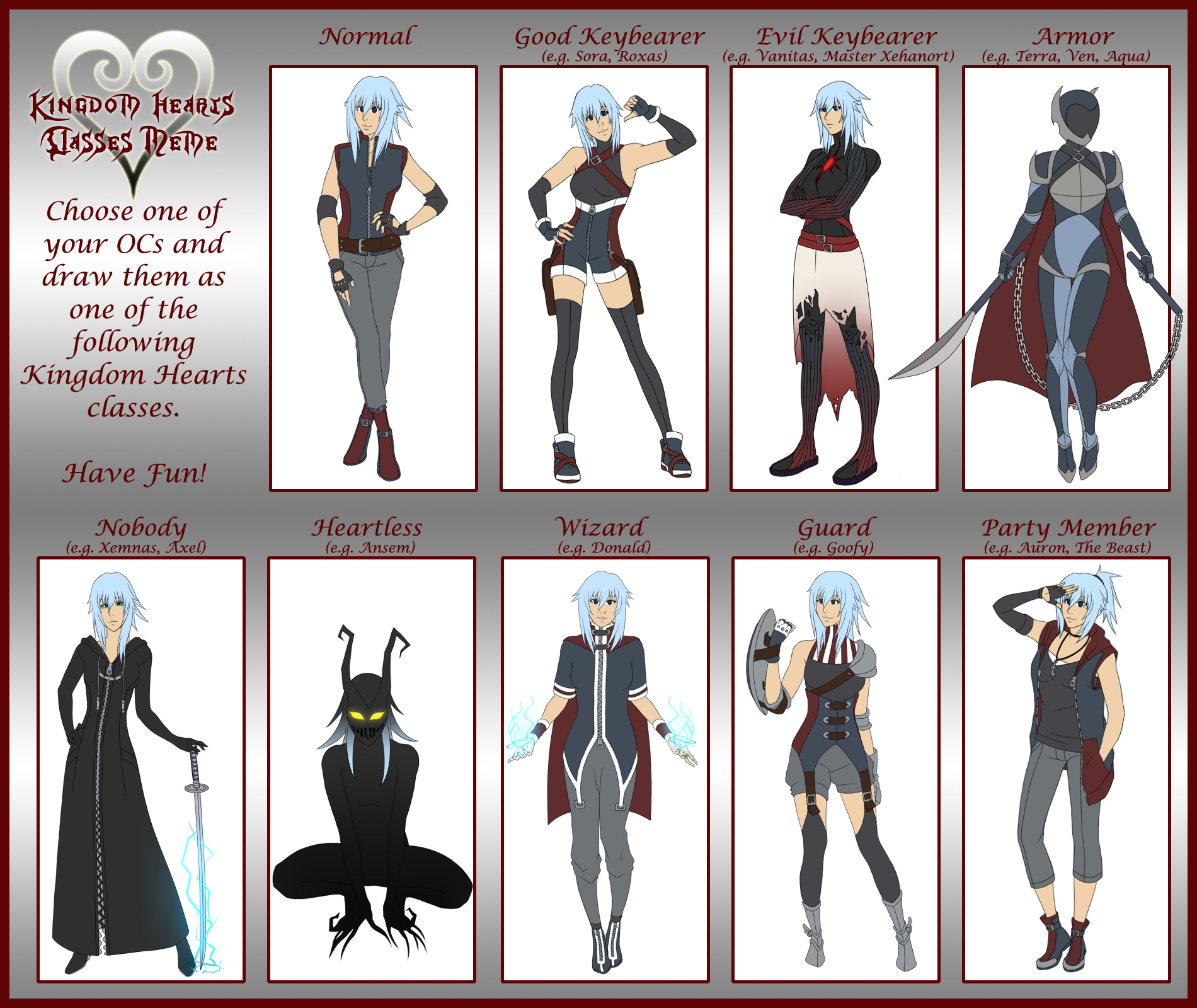 Kingdom Hearts Classes Meme by maple-flower