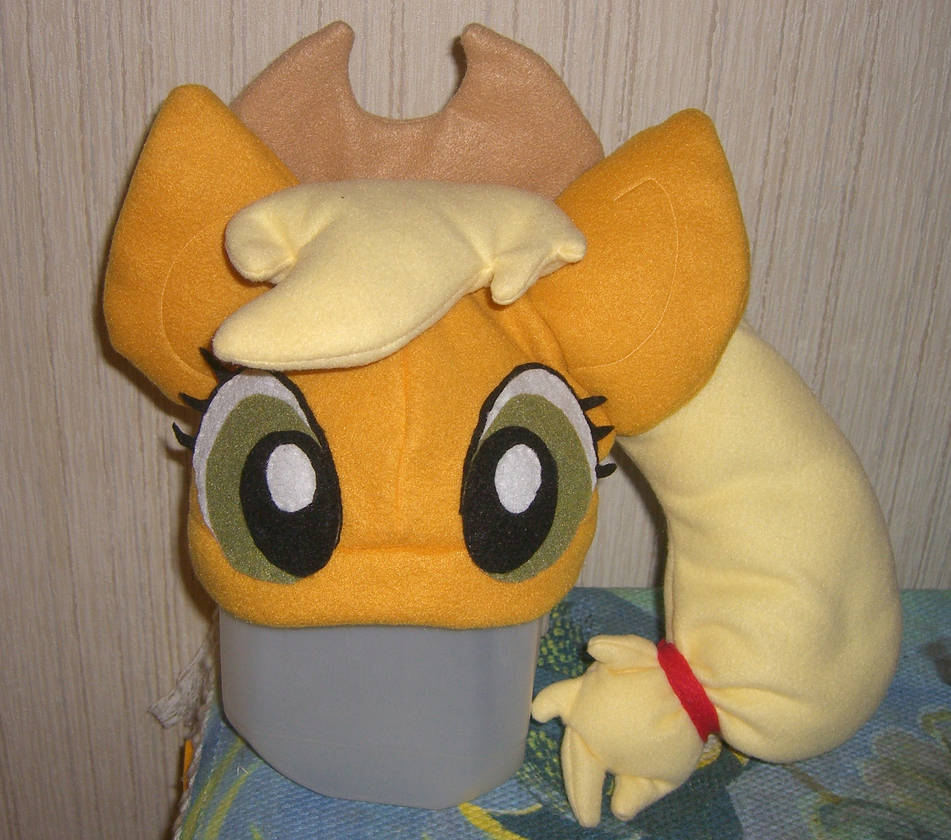Applejack Cap Pattern Applejack hat - Front view by PlumeriaPony on DeviantArt
