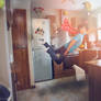 Superman flew out of my kitchen!