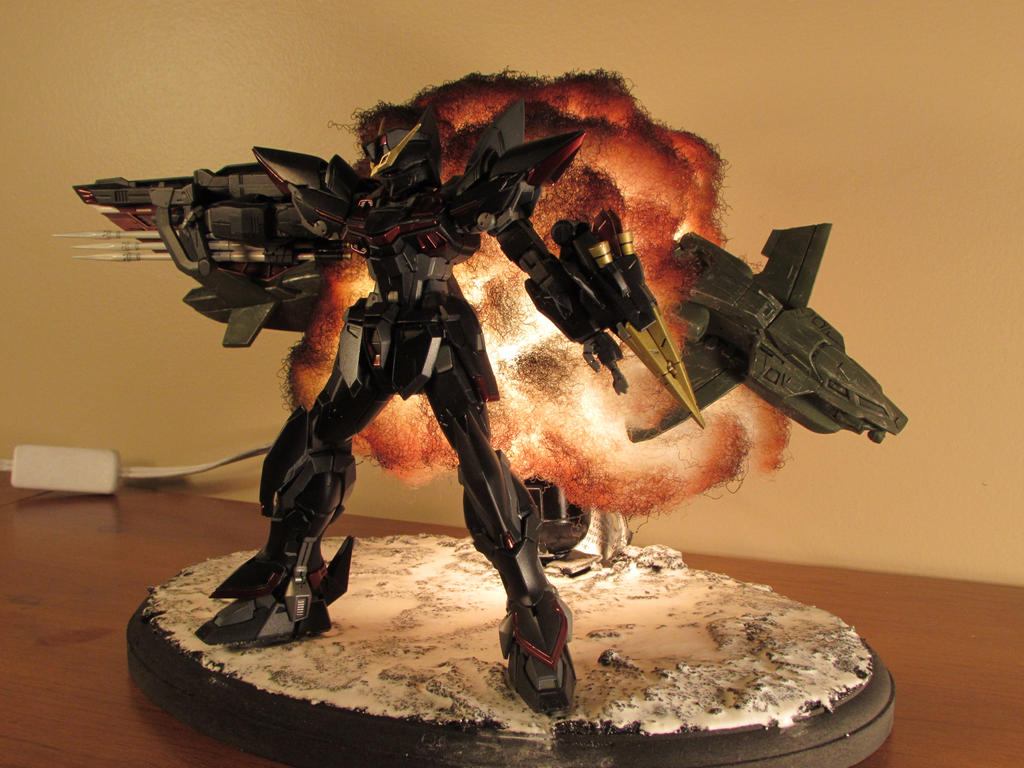 Blitz Gundam Explosion Diorama by AdventEchoes on DeviantArt