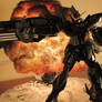 Blitz Gundam Explosion Diorama