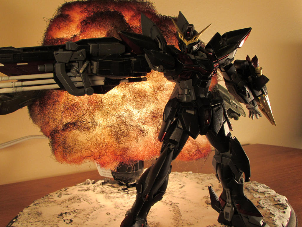 Blitz Gundam Explosion Diorama by AdventEchoes on DeviantArt