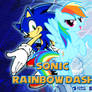 Wallpaper Sonic the Hedgehog and Rainbow Dash