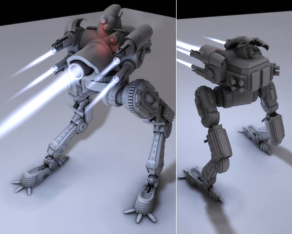 Crab Shell Mech Crab Mech NoTextures 2 Views by eRe4s3r on DeviantArt