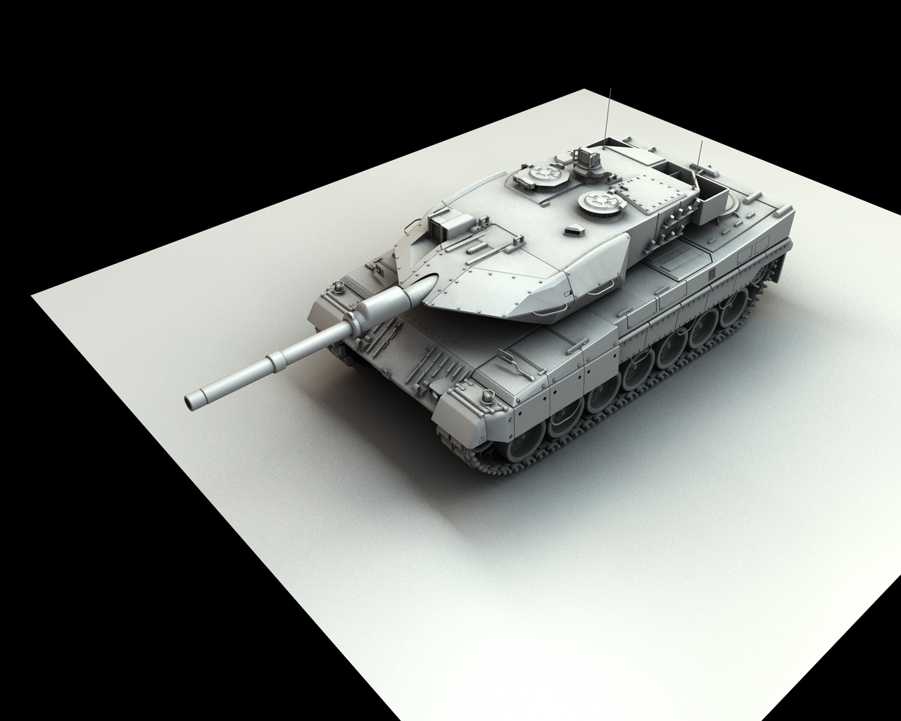 Leopard 2A6 No Texture MK2