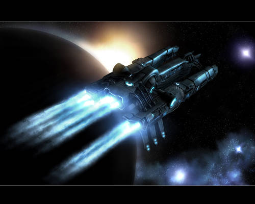A Spaceship in twilight rev4
