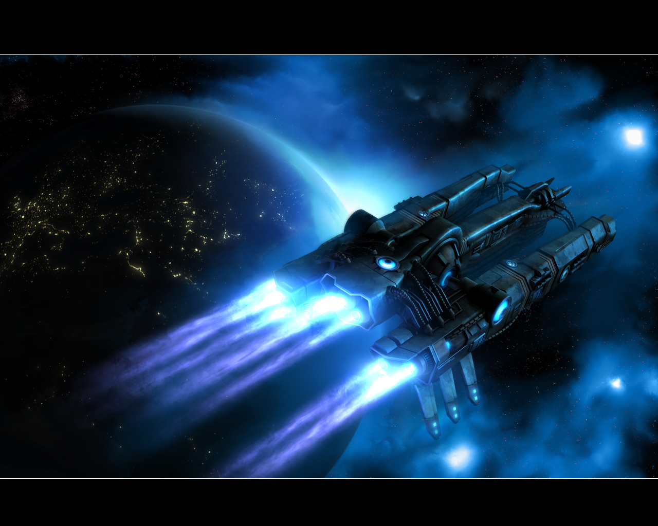 A Spaceship in twilight rev5