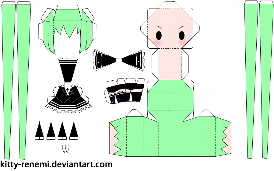 Secret Police project Diva f ver. papercraft