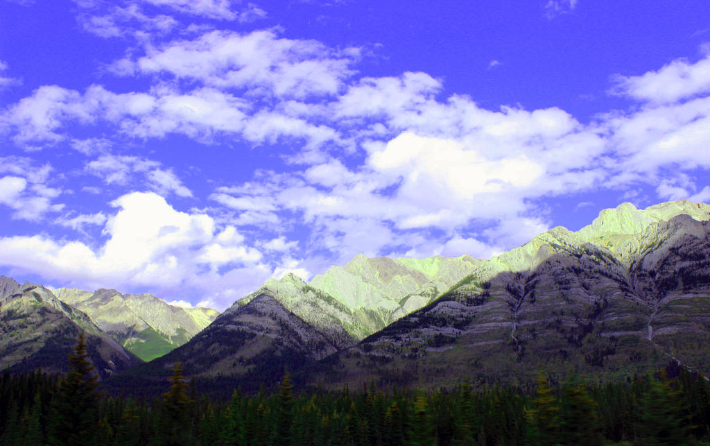 Cumulus Clouds Over the Rockies by rodelopena on DeviantArt